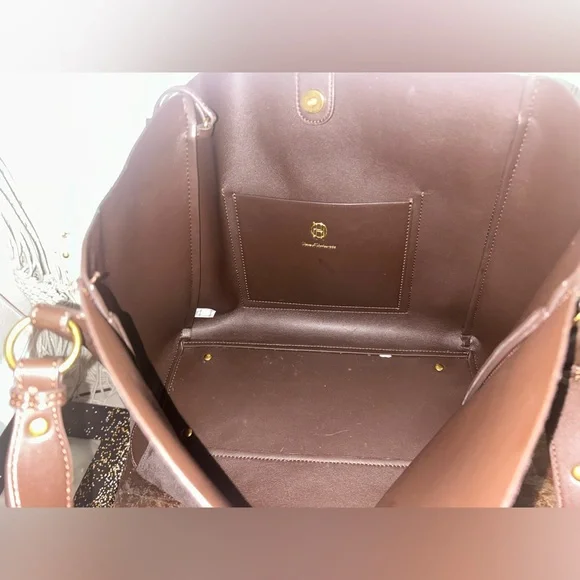 House of Harlow 1960 Style Brown Suede Tote Bag-NWOT - Picture 8 of 11